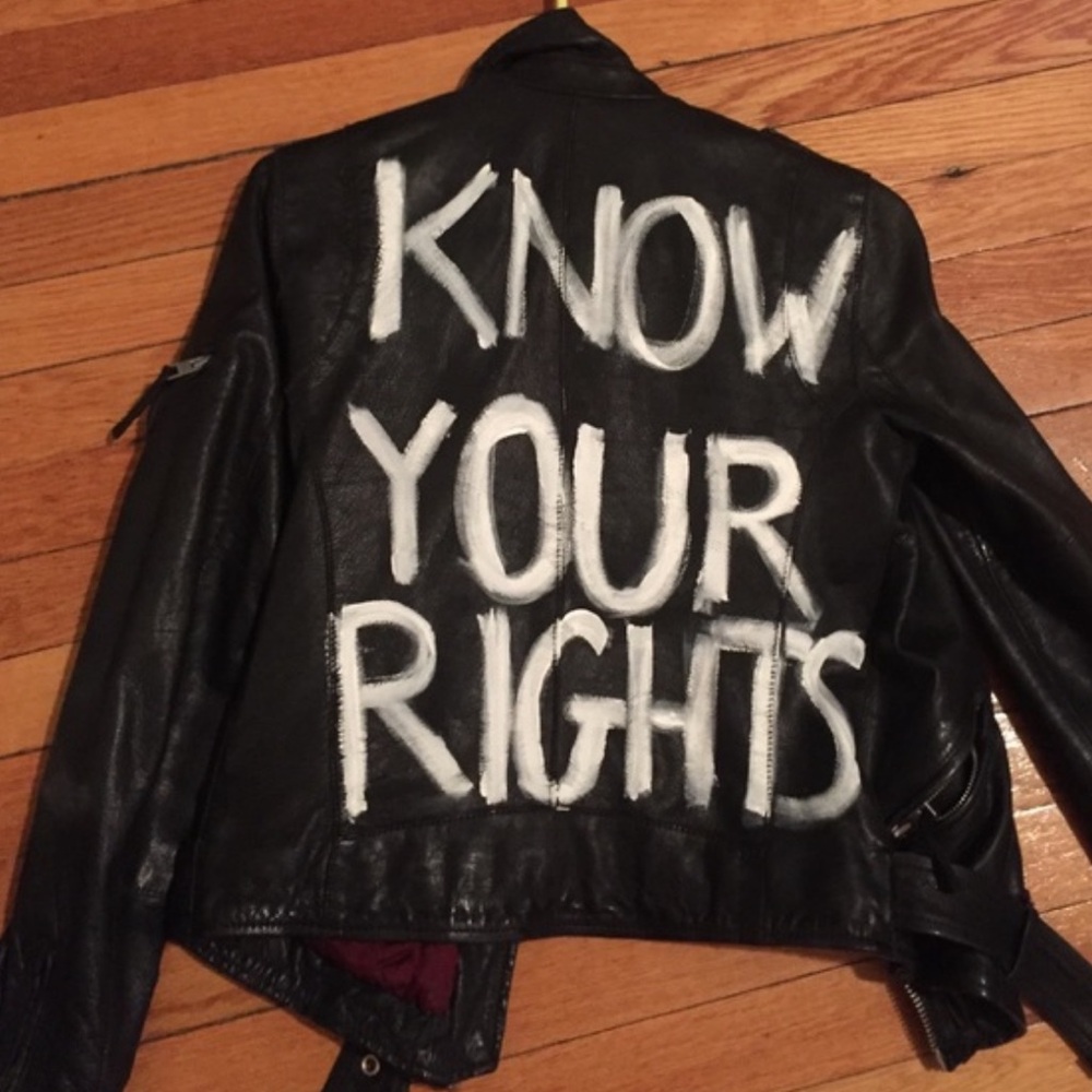 🏍️All Saints Leather Moto Jacket Know Your Rights 🏍️